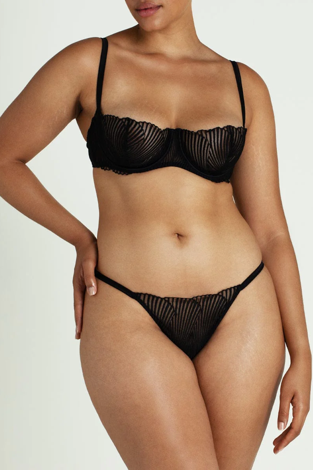 Athena Balcony Bra Black