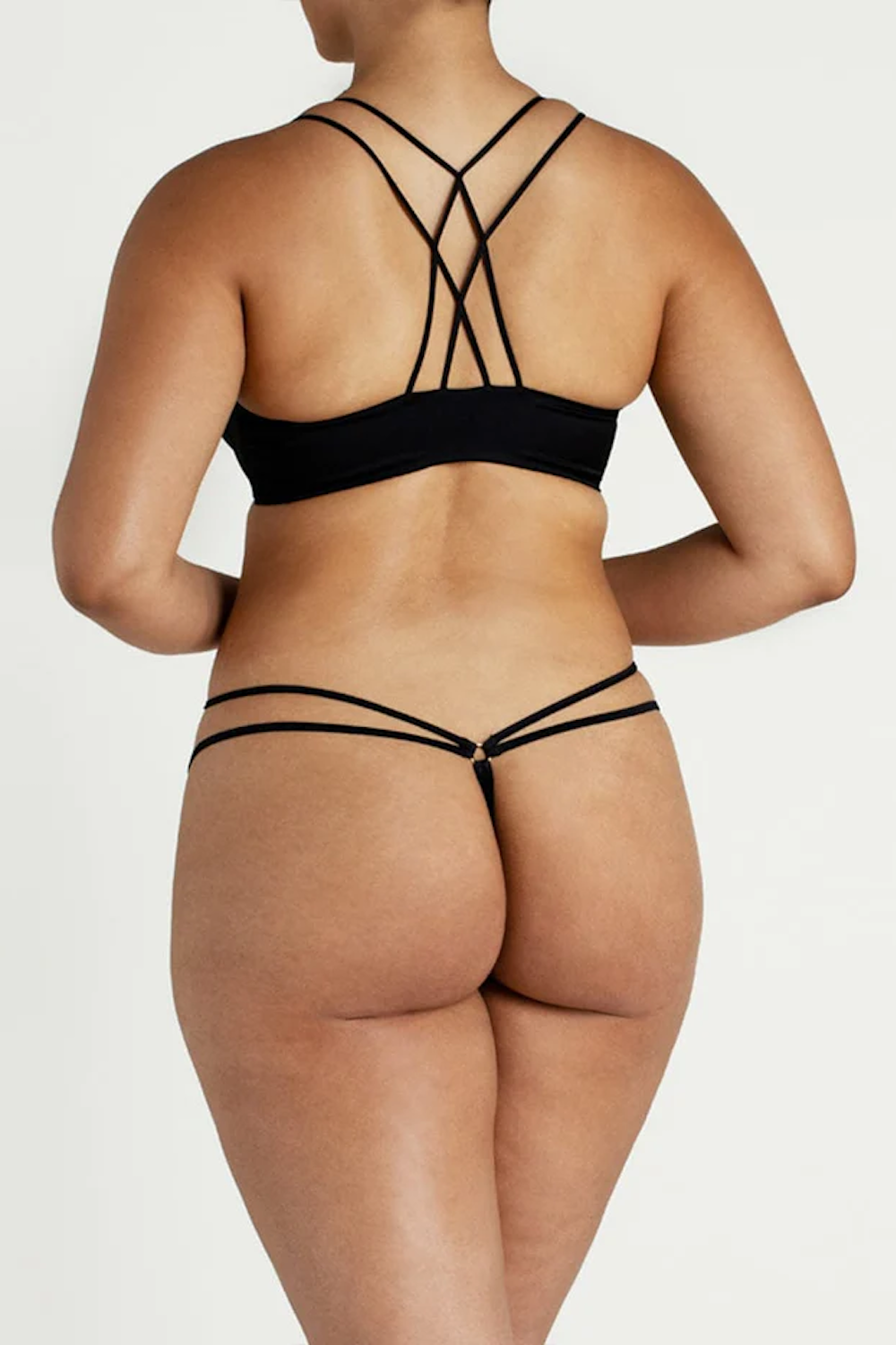 Sylph Half Cup Bra Black
