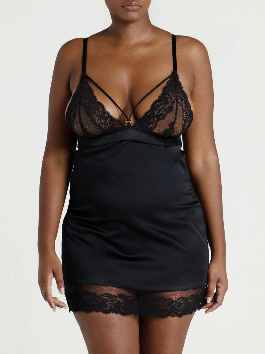 Seraphine Slip Black