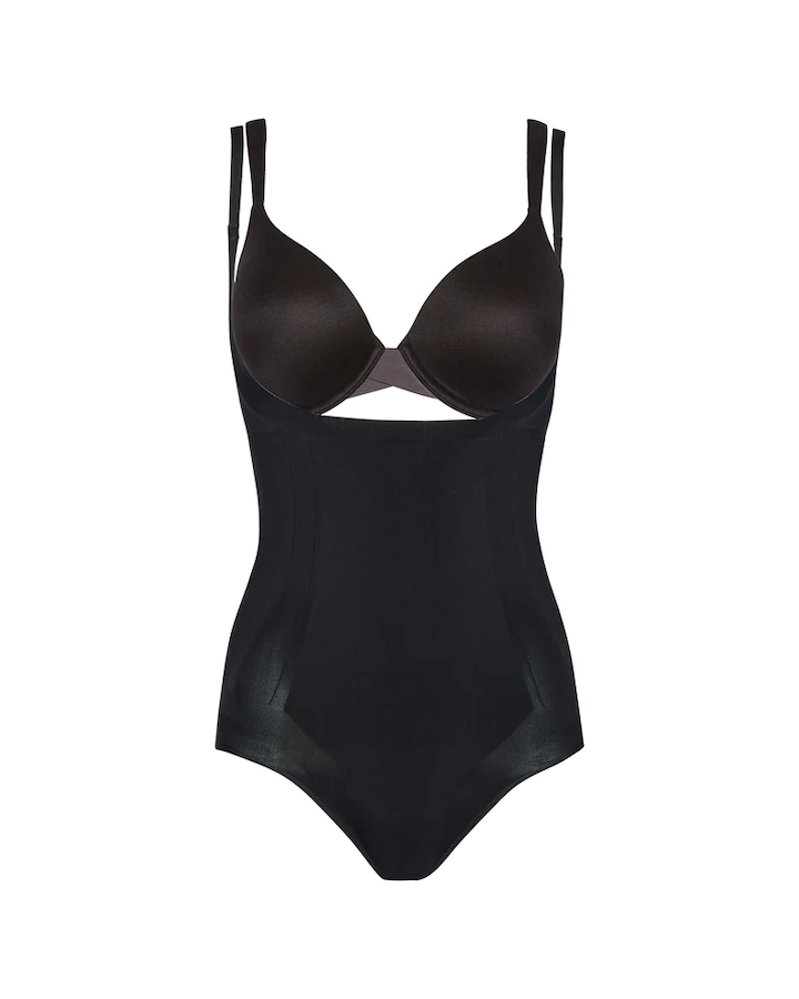Oncore Open Bust Panty Bodysuit Very Black