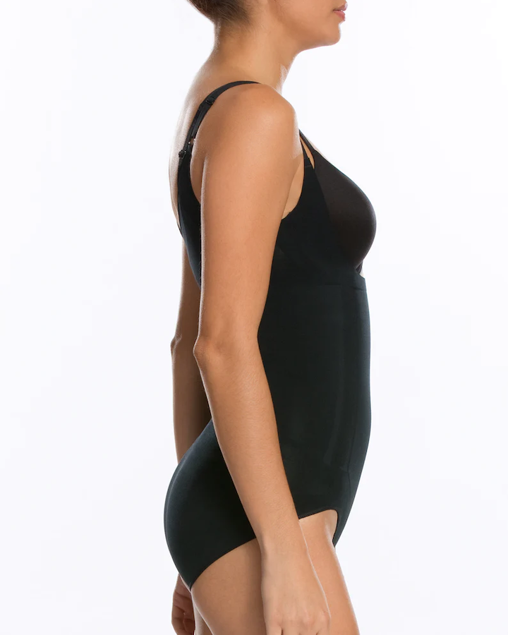 Oncore Open Bust Panty Bodysuit Very Black