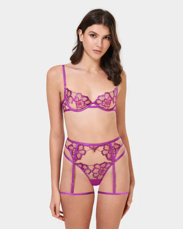 Catalina Wired Bra Bright Violet/Sheer