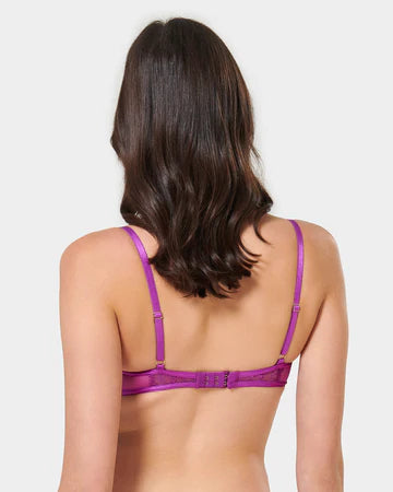 Catalina Wired Bra Bright Violet/Sheer