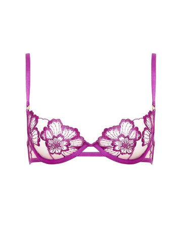 Catalina Wired Bra Bright Violet/Sheer