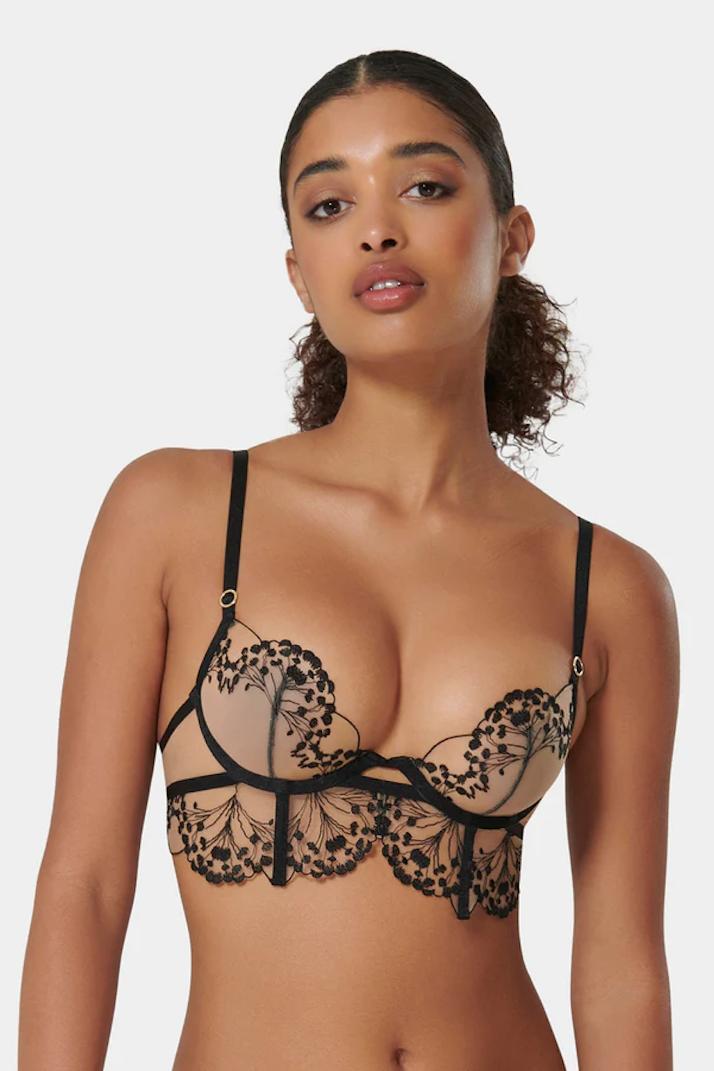 Marisa Wired Bra Black/Sheer