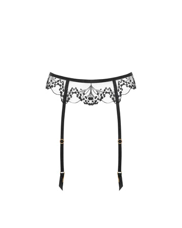 Marisa Suspender Black/Sheer