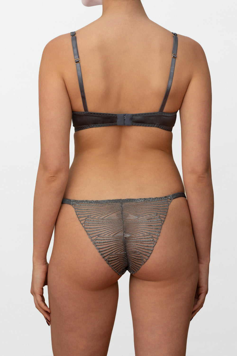 Athena Balcony Bra Silver