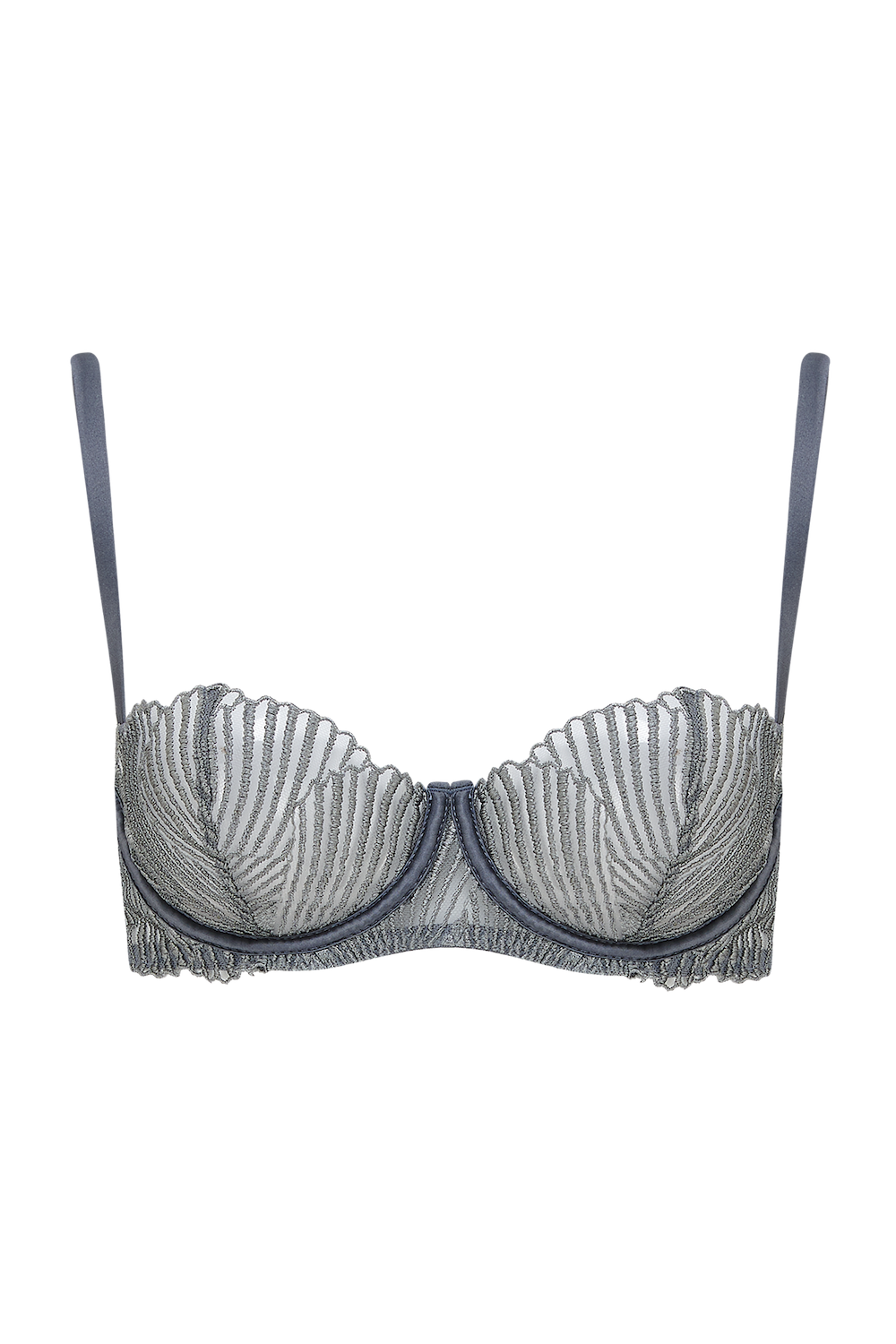Athena Balcony Bra Silver
