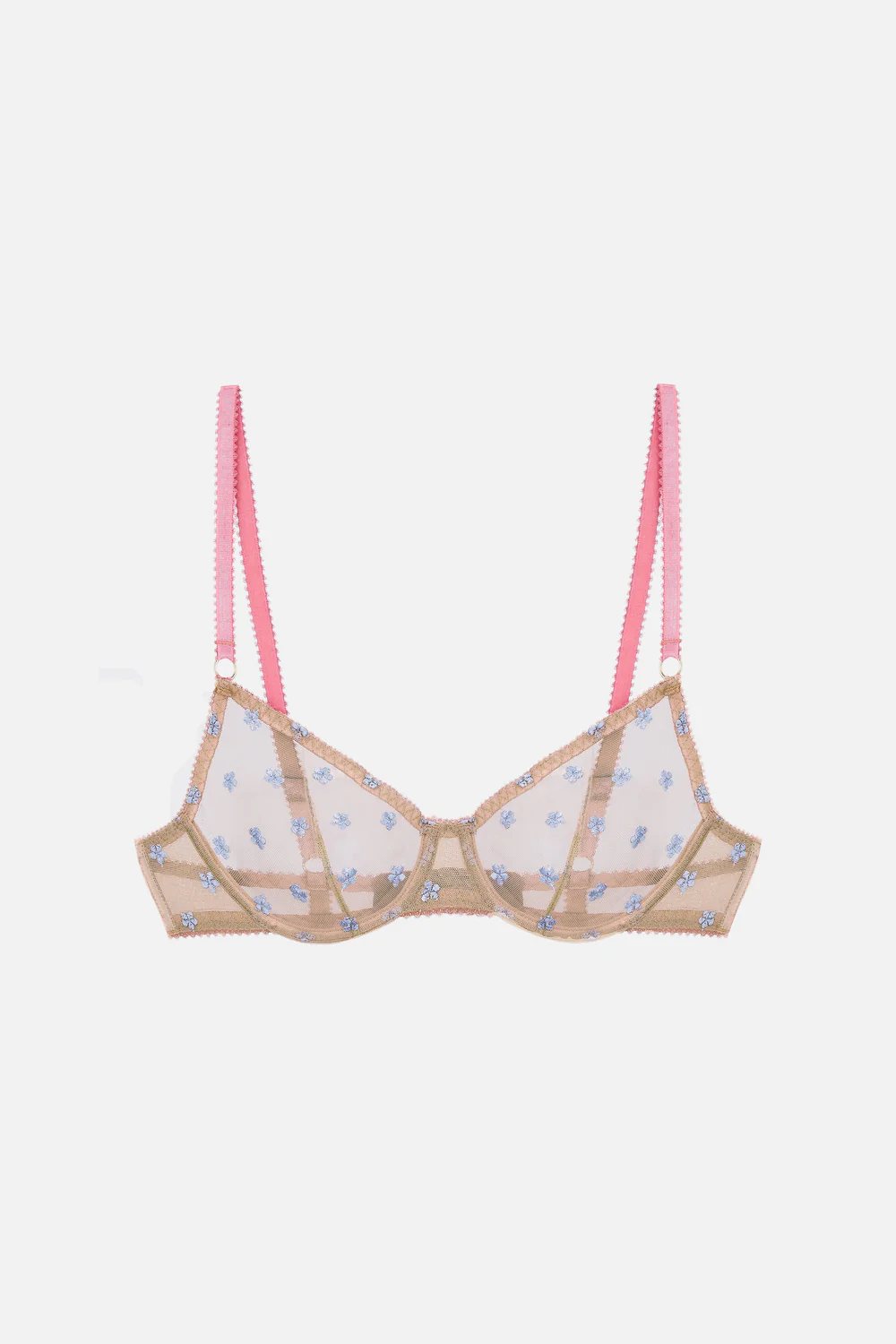 Clover Embroidery Underwire Bra