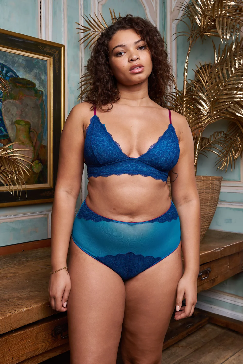 Rae Lace Padded Triangle Bra