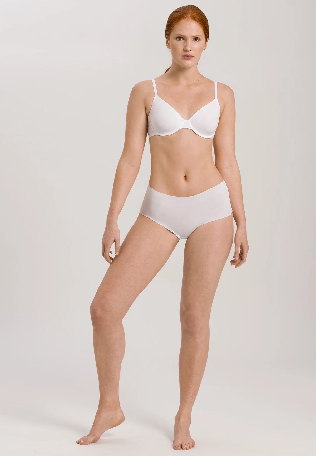 Invisible Cotton Maxi Briefs White