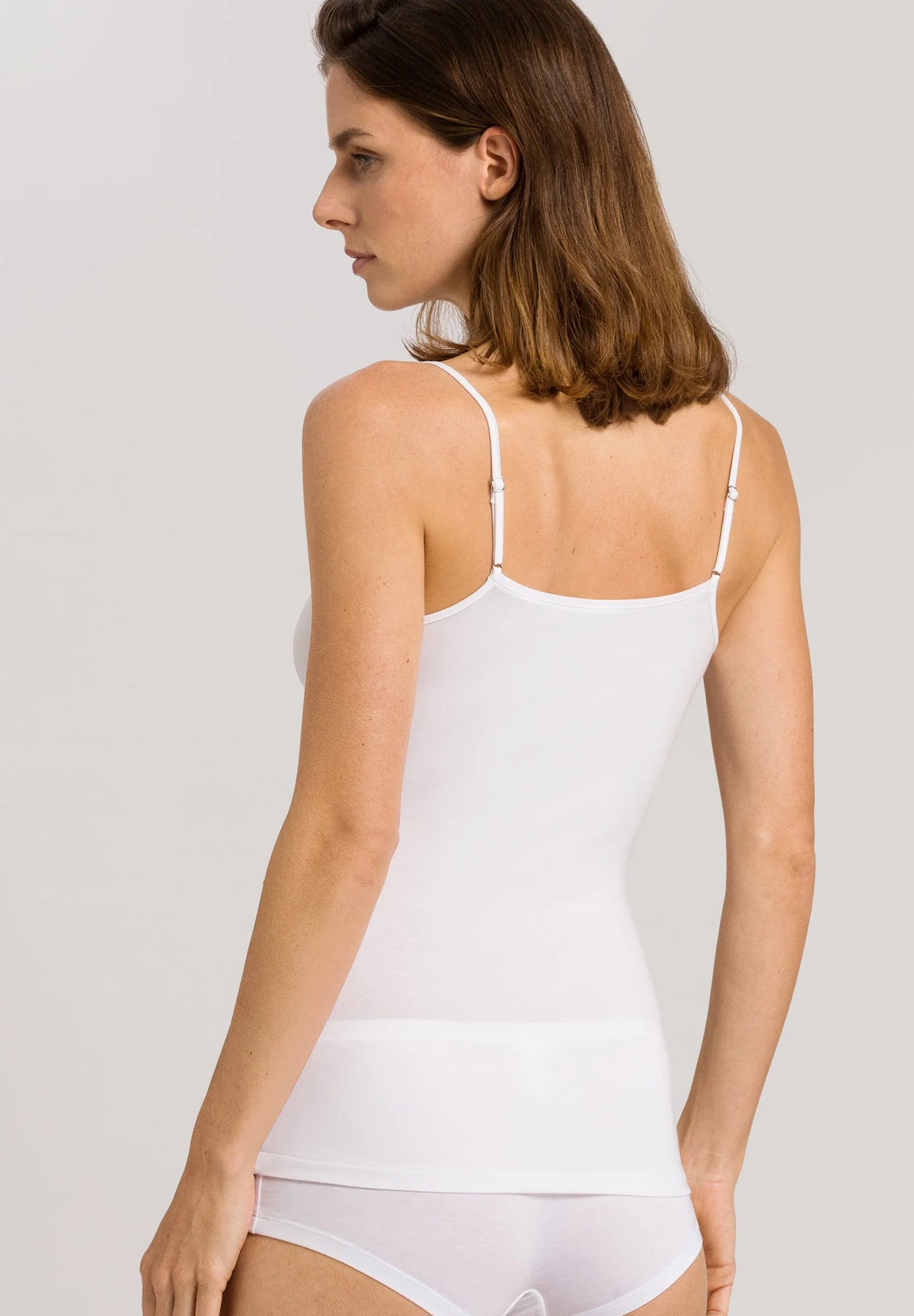 Soft Touch Spaghetti Top White