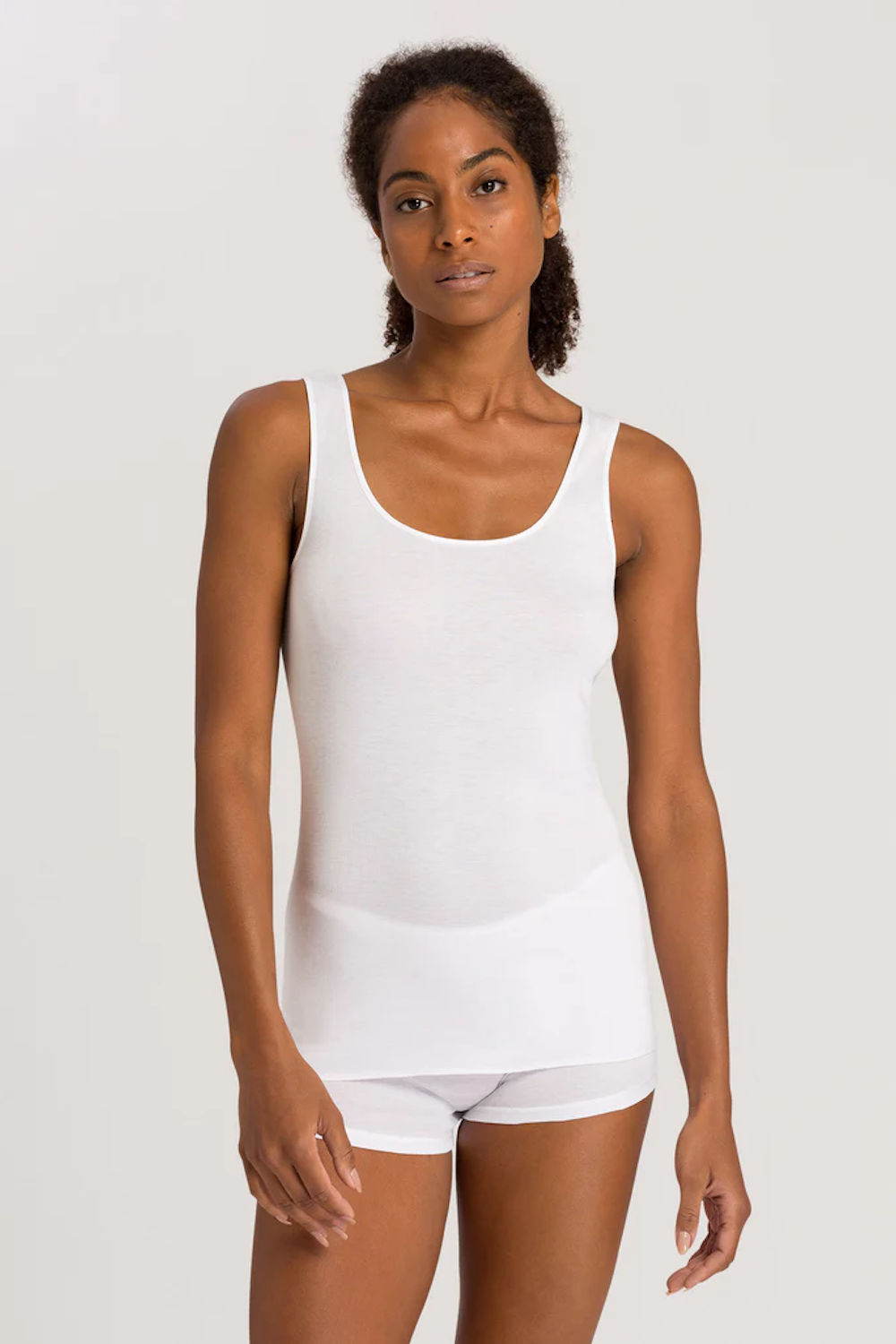 Cotton Seamless Tank Top White