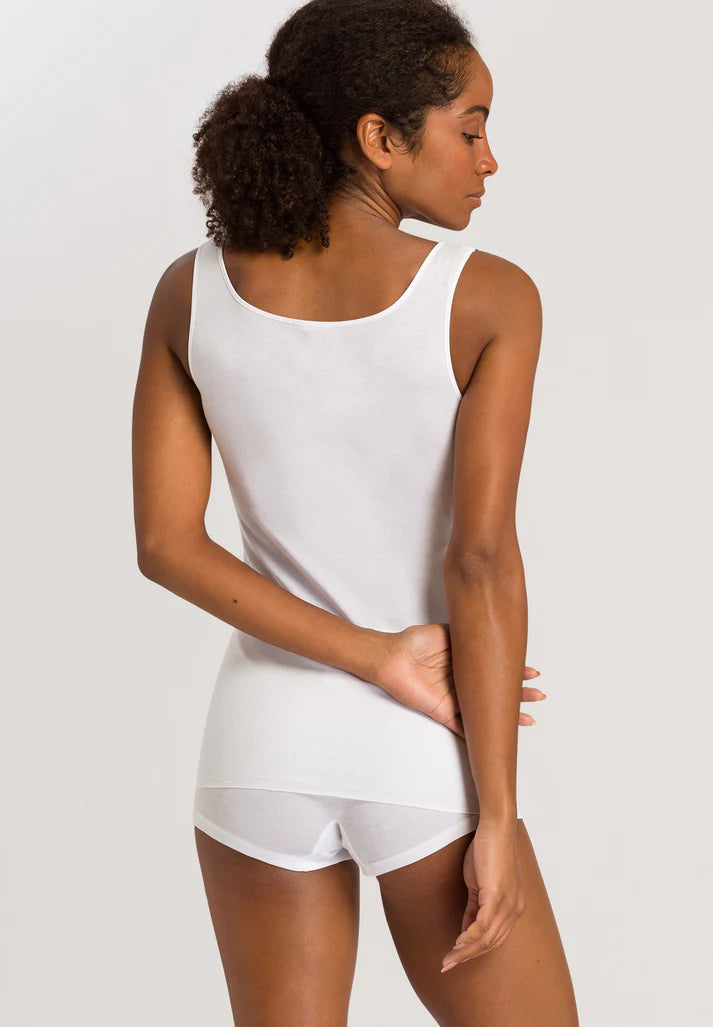 Cotton Seamless Tank Top White