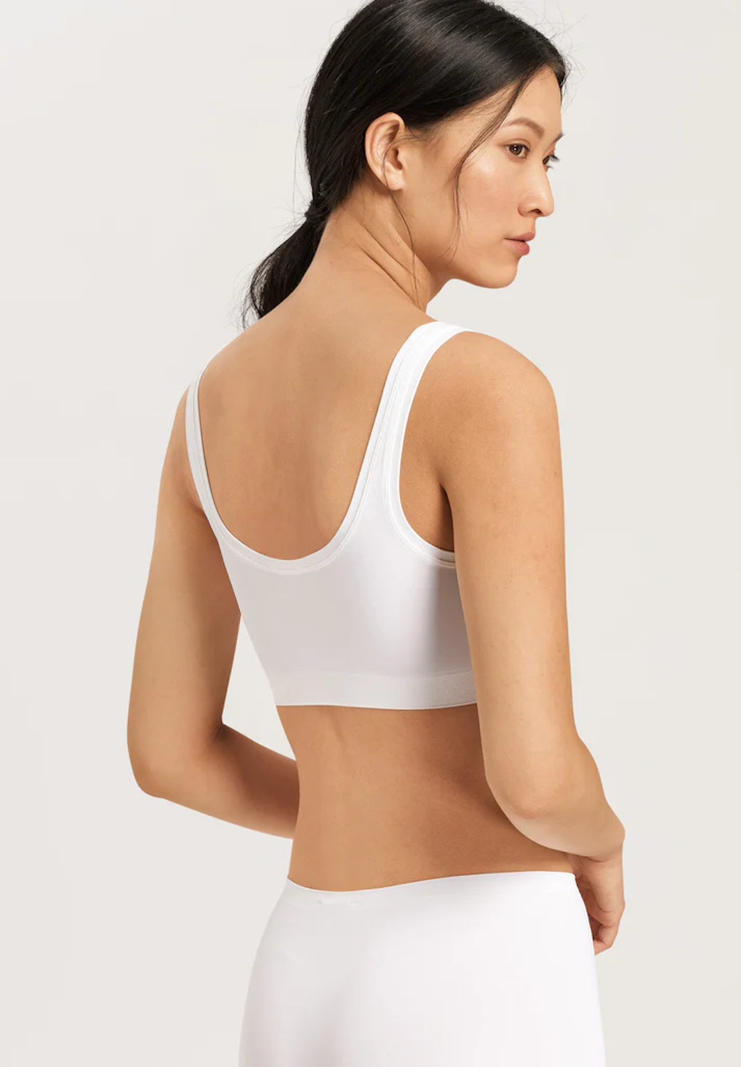 Touch Feeling Crop Top White
