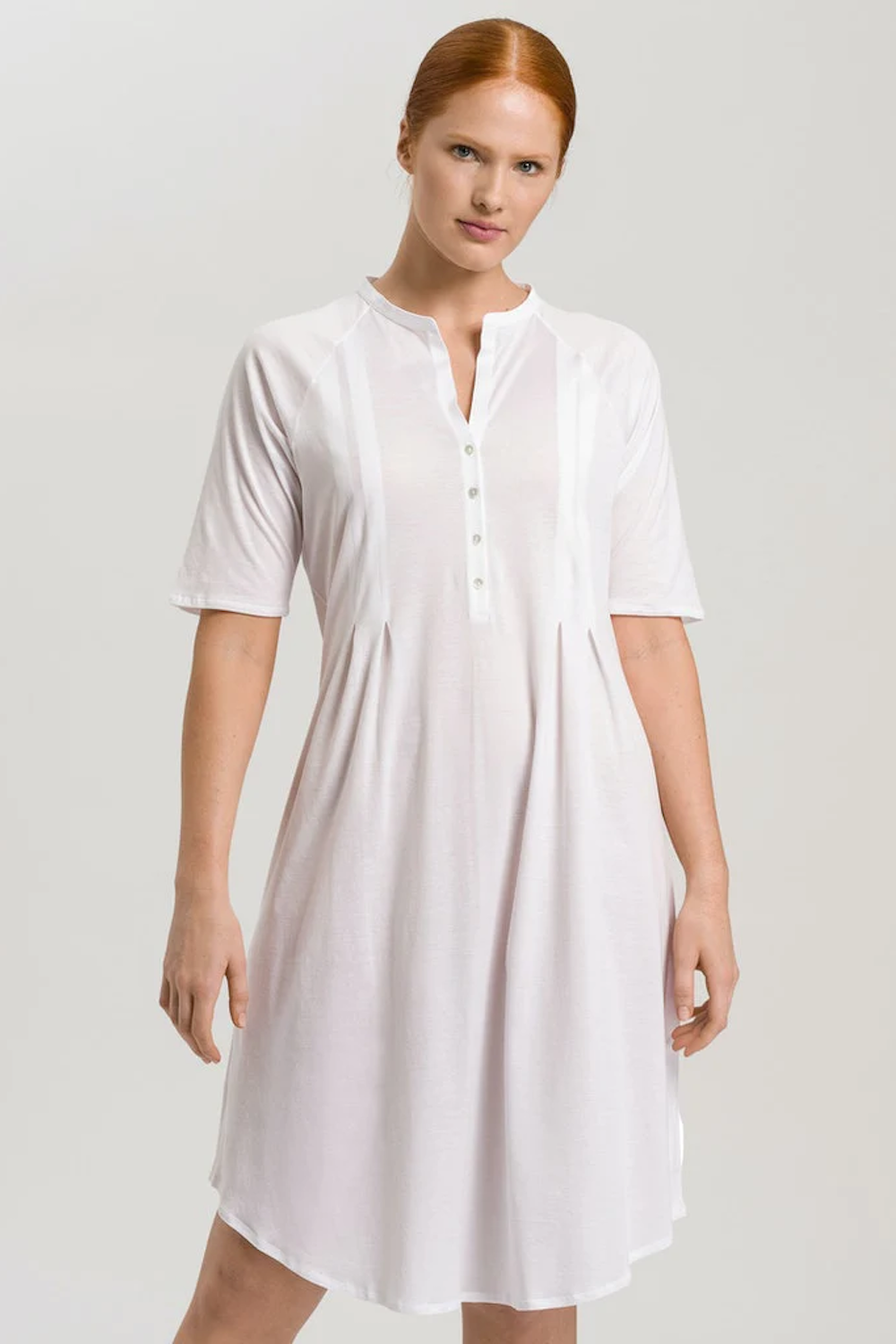 Cotton Deluxe S/Slv Nightdress White