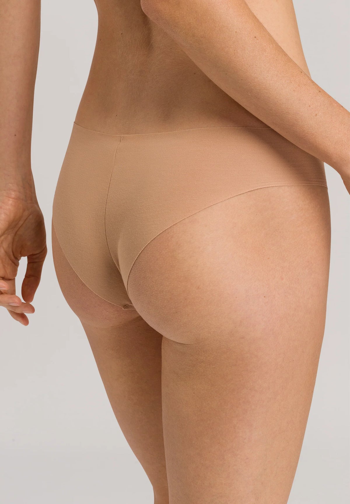 Invisible Cotton Brazilian Panty Beige
