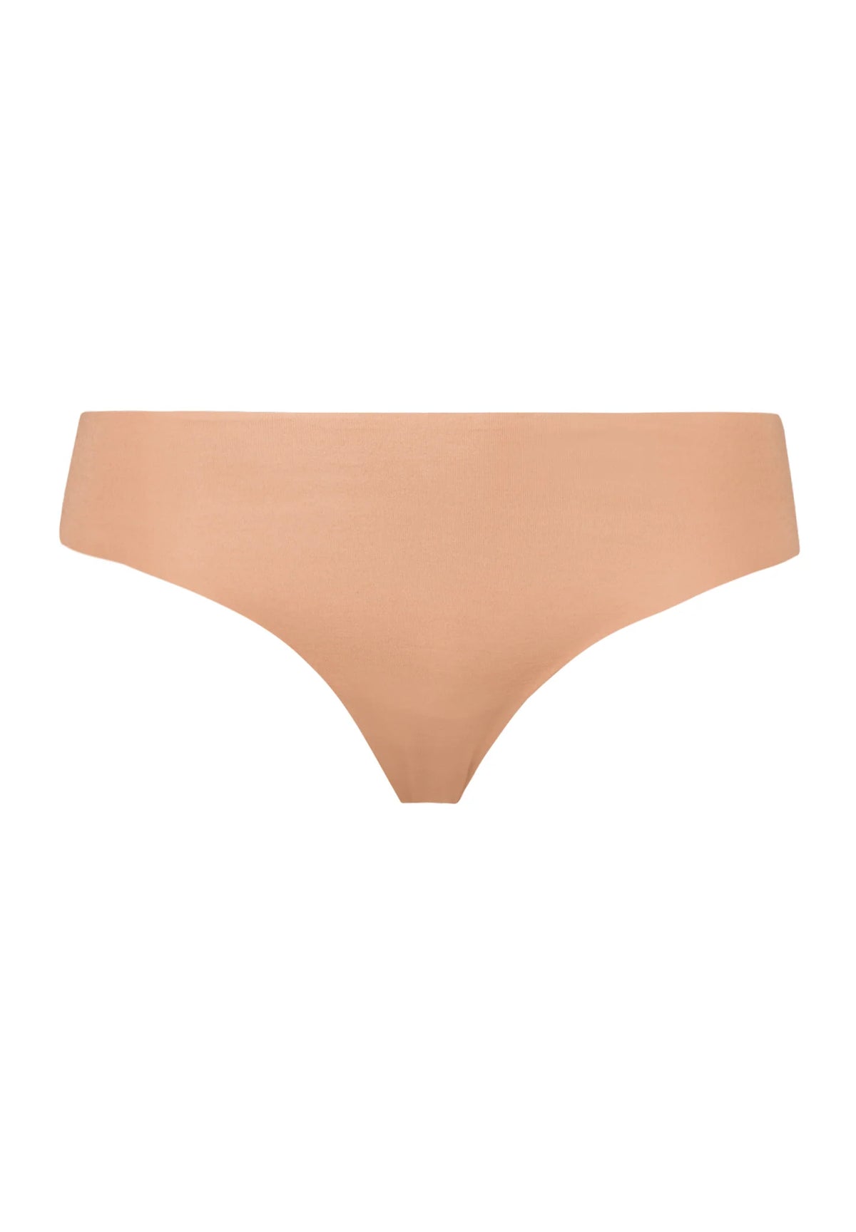 Invisible Cotton Brazilian Panty Beige