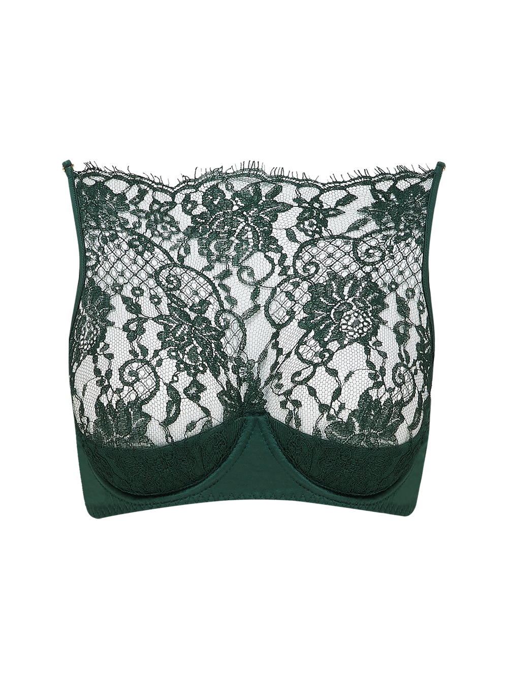 Hera High Neck Balconette Bra Deep Green