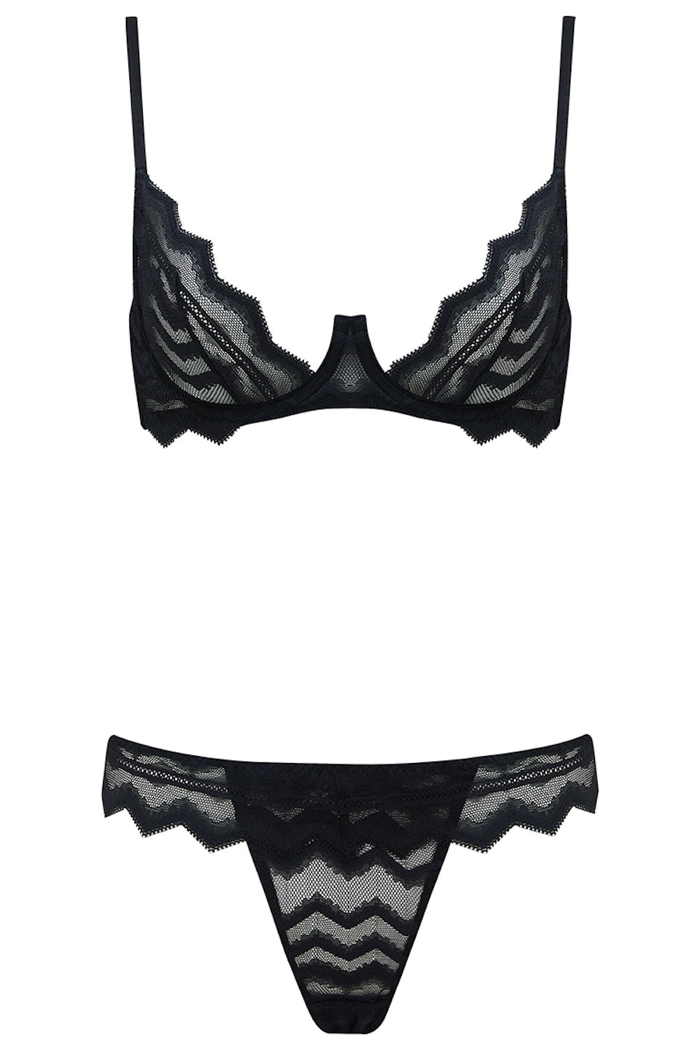 Margot Plunge Bra Black