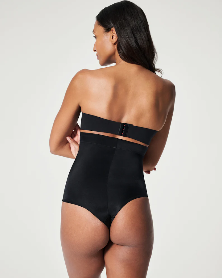 Suit Your Fancy High-Waisted Thong Very Black
