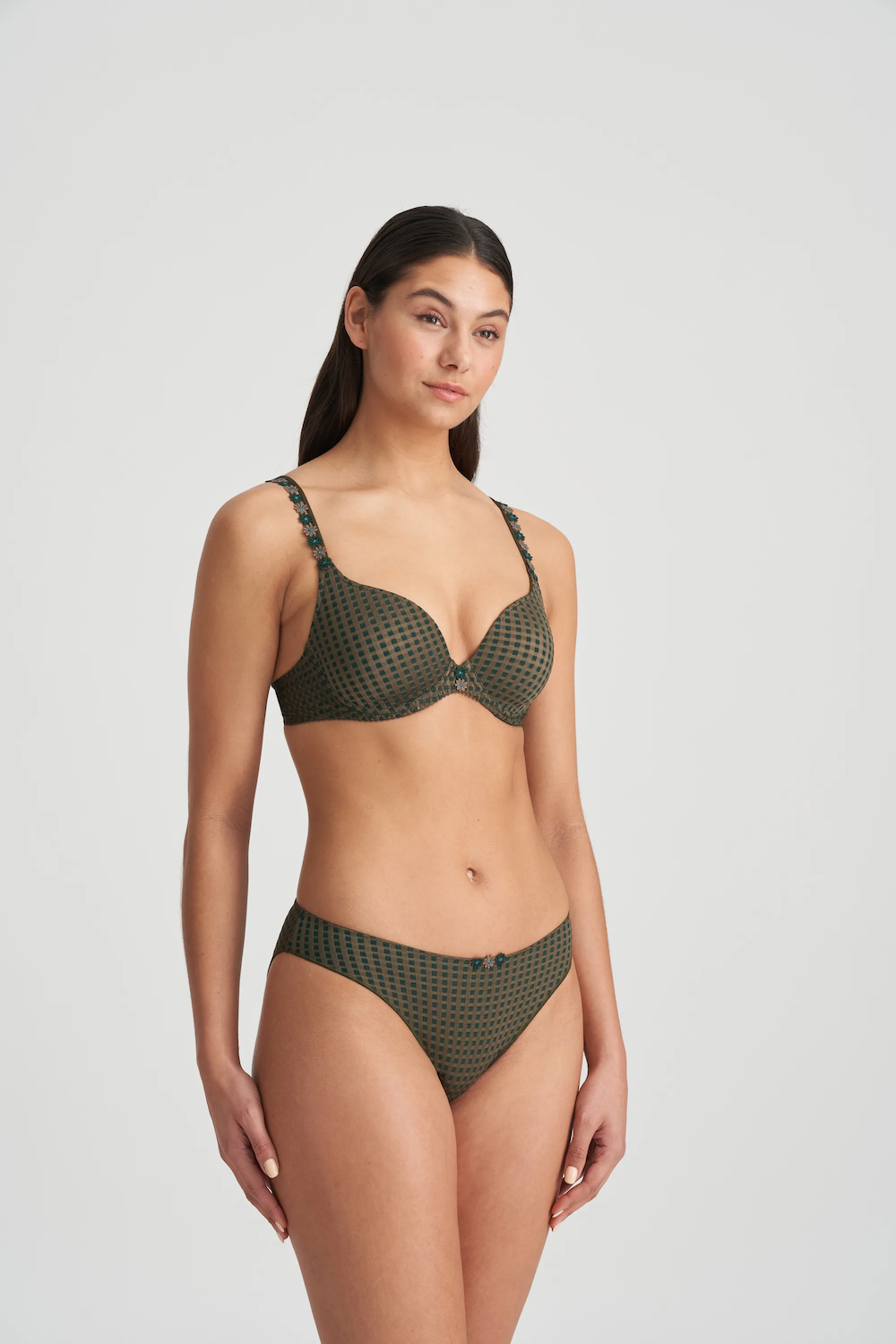 Avero Padded Balcony Bra Tiny Jade