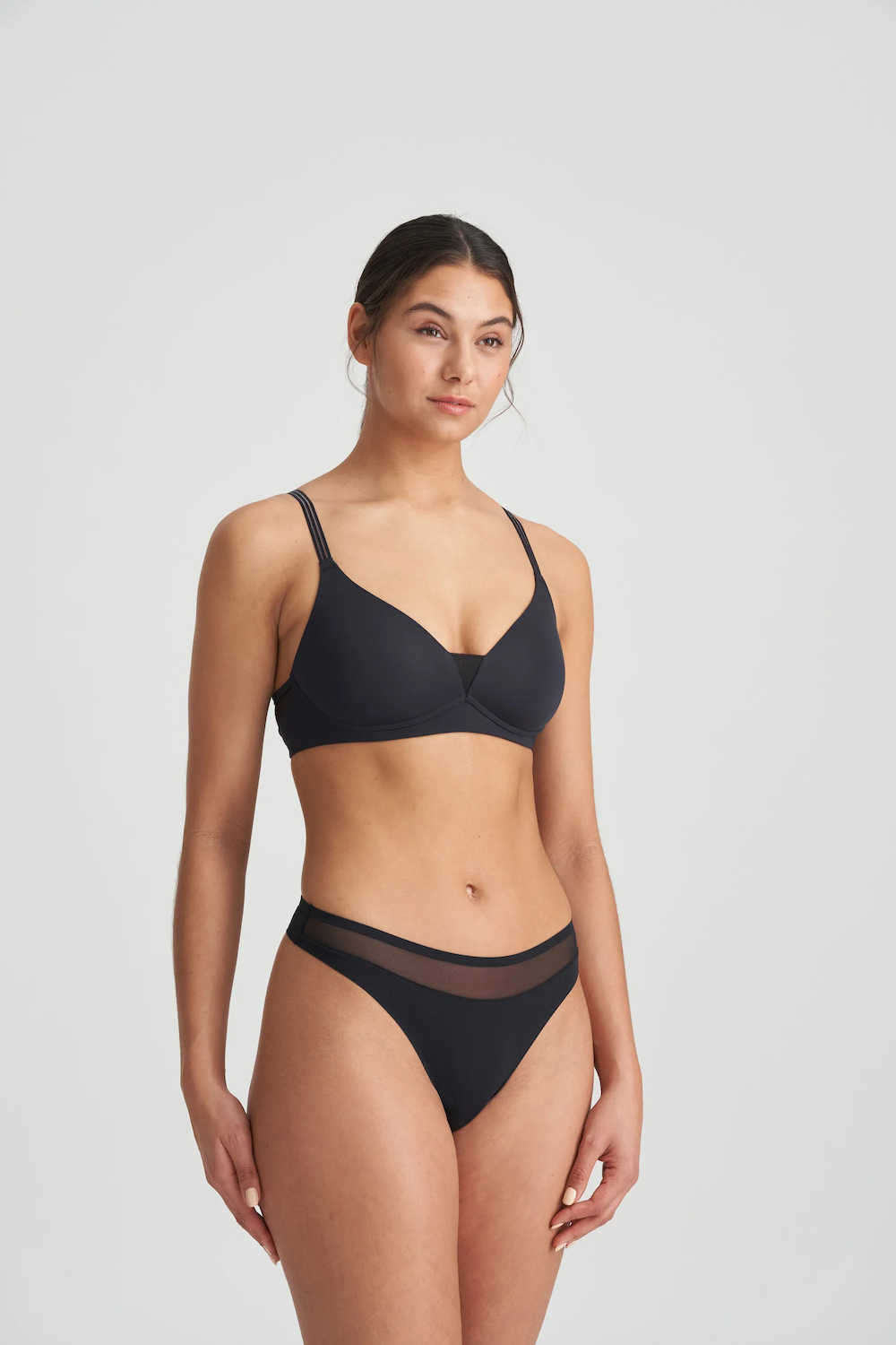 Louie Full Cup Bra Wireless Black
