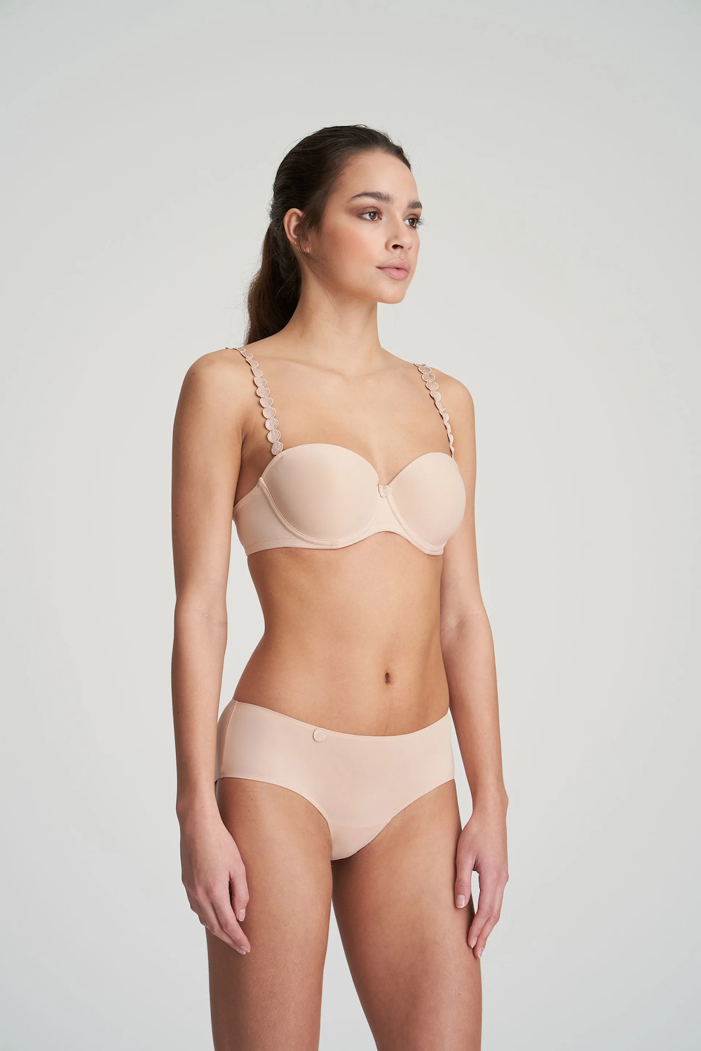 Tom Padded Bra Strapless Caffé Latte