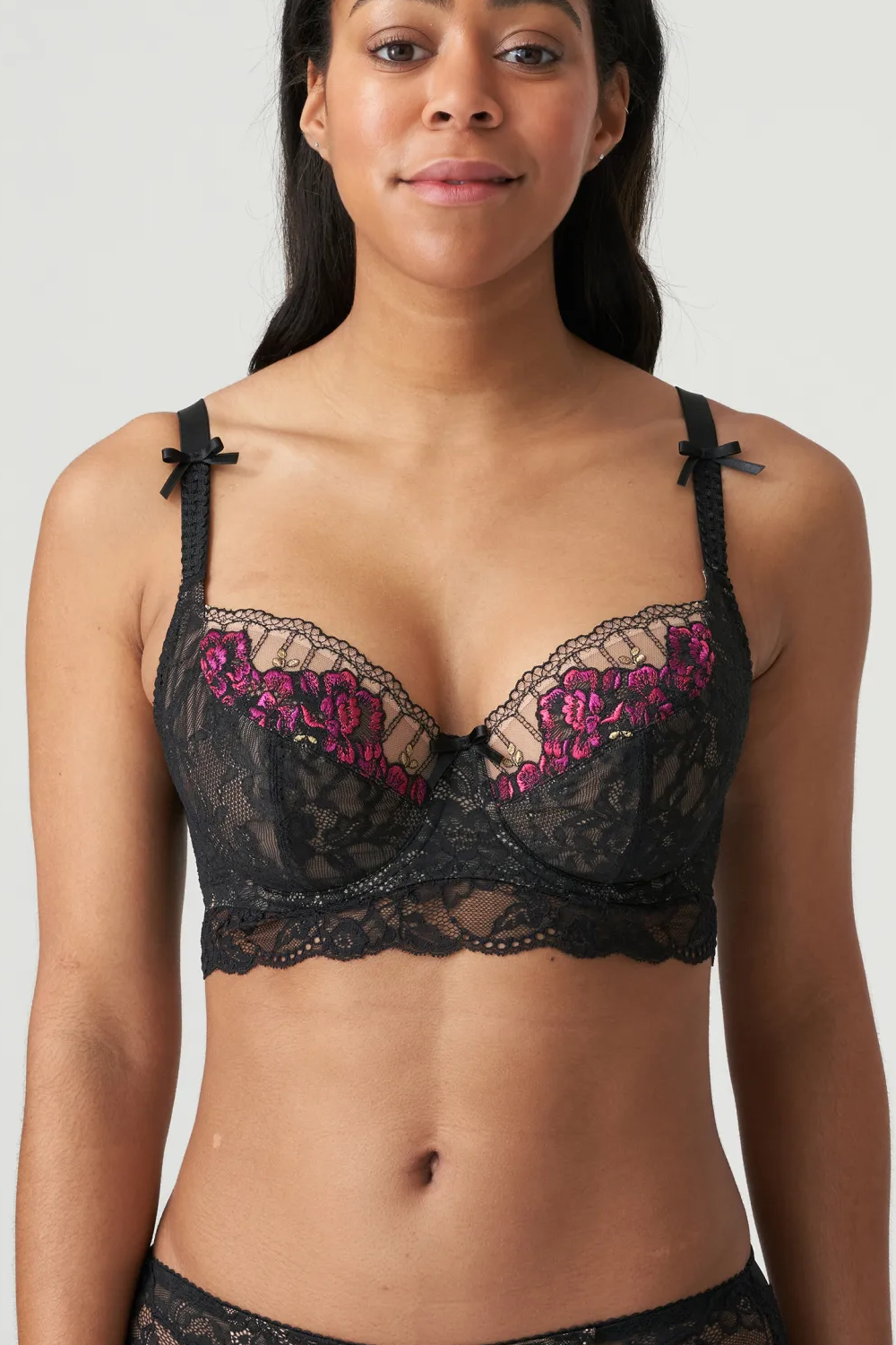 Pleasanton Balcony Bra Tulip Seam Black
