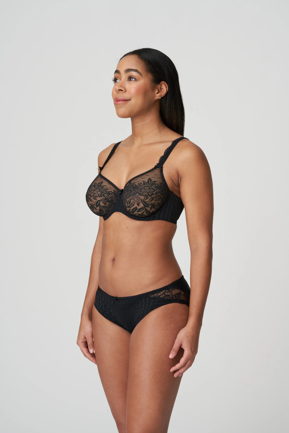 Madison Non Padded Full Cup Seamless Bra Black