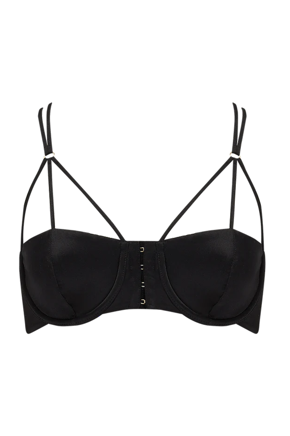 Sylph Half Cup Bra Black